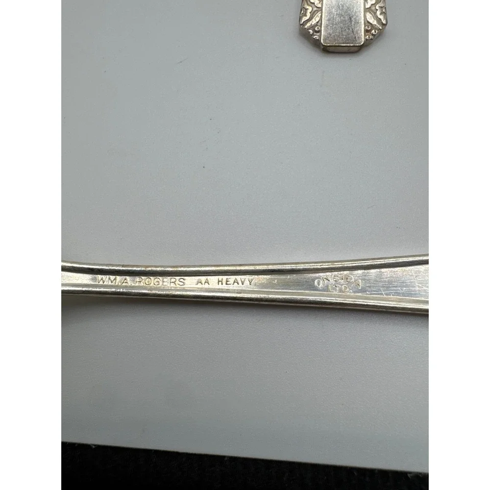 Oneida Wm A Rogers Park Lane Silverplate Teaspoons Set of 6 Vintage 1936 6in